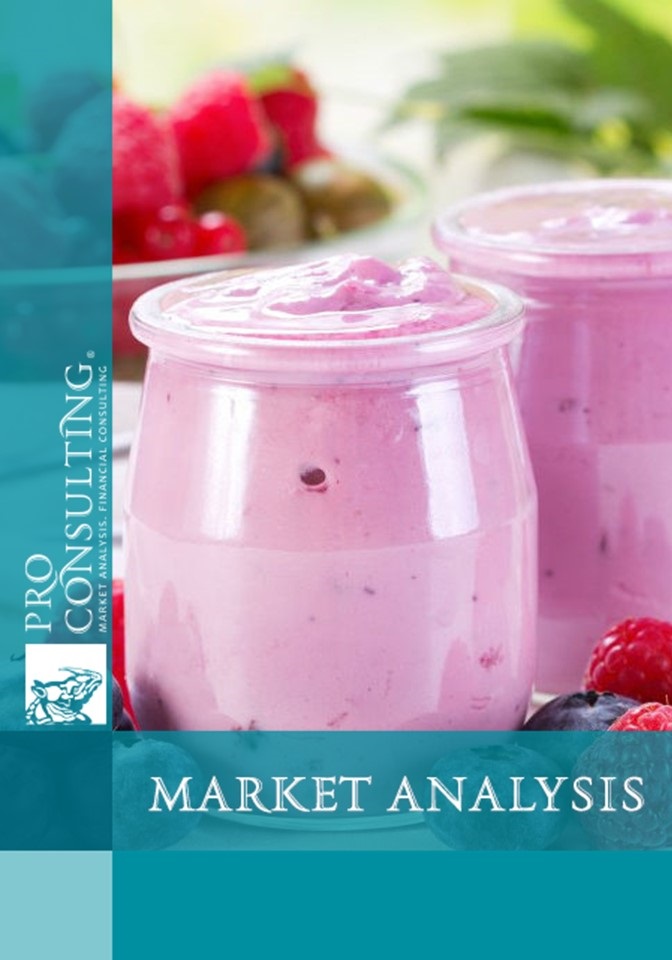 Analysis of the yoghurt market in Ukraine. 2019